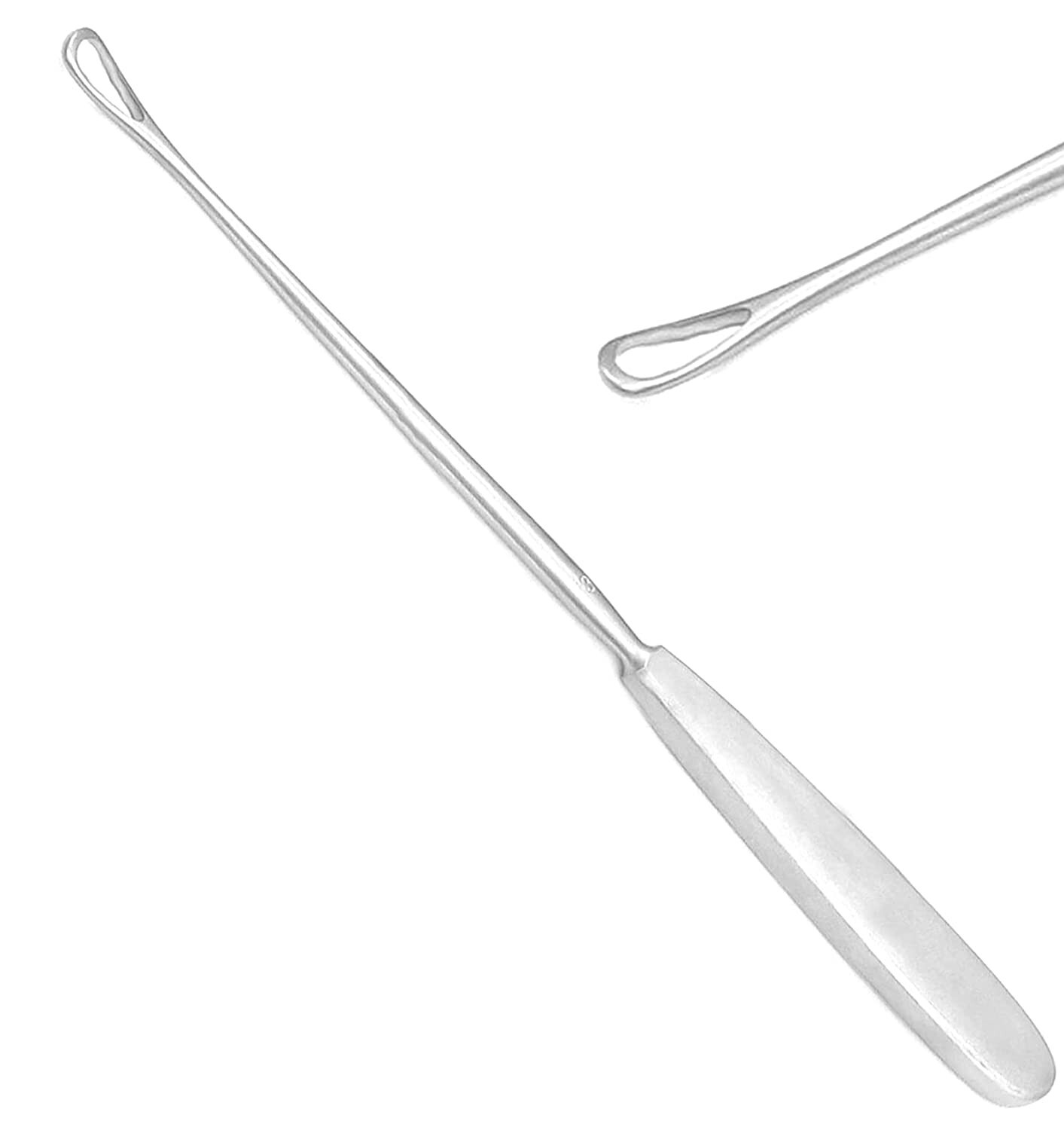 7 Sims Uterine Curettes 10″ # sizes 0, 1, 2, 3, 4, 5, 6 Blunt Blade Surgical