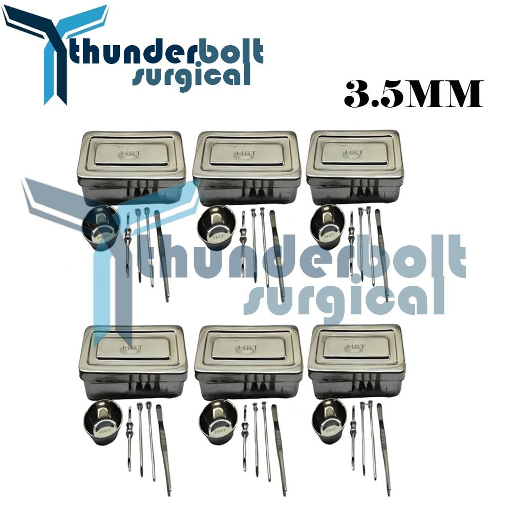 3.5mm HRT Trocar kits Hormone Replacement Pellet Insertion Trocars 6 Sets