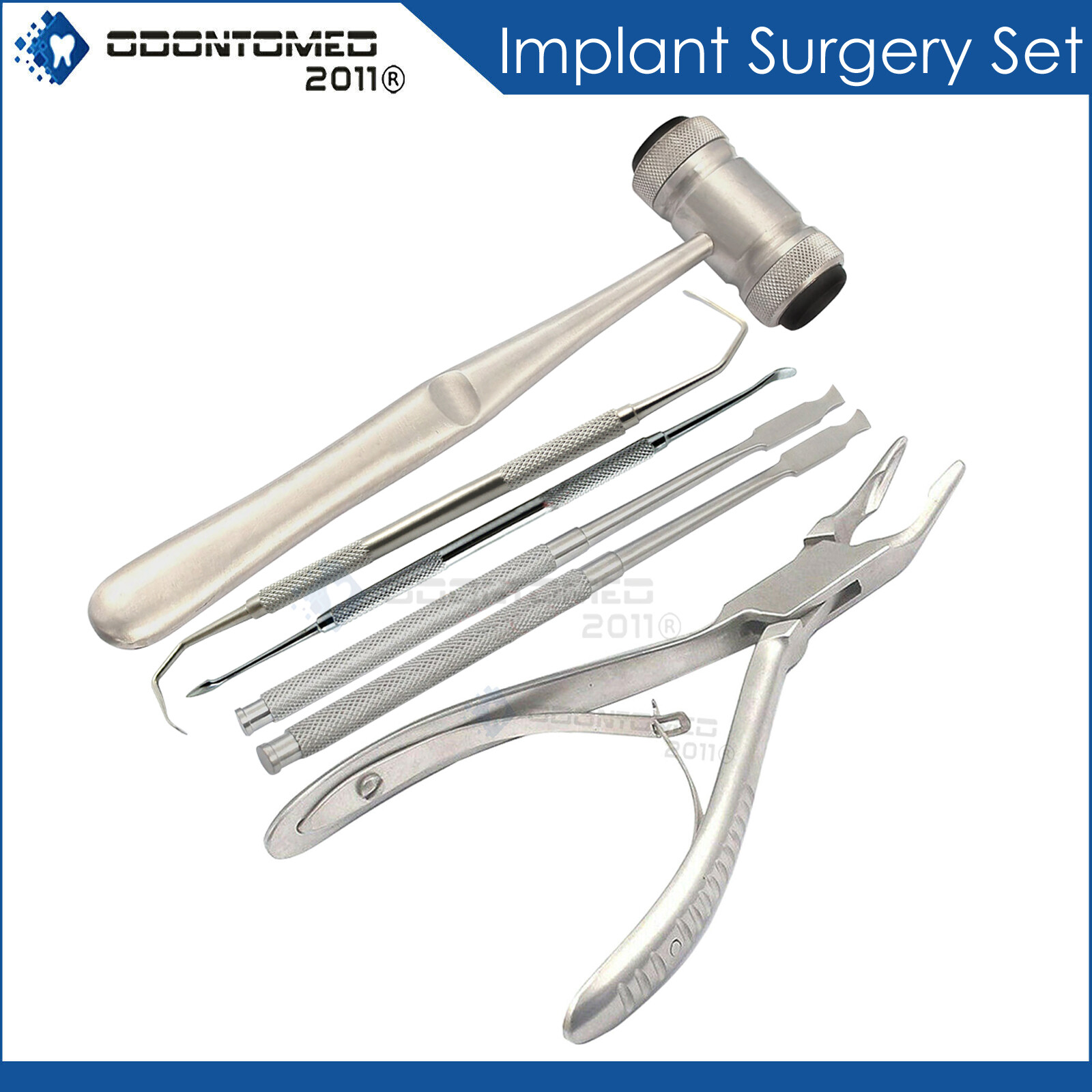 Implant Bone Splitting Surgery Kit Periodontal Chisels Buser Periosteal Elevator