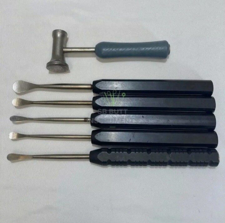 Cobb Elevator Set Spine Surgical orthopedic instruments set of 6 pcs black color