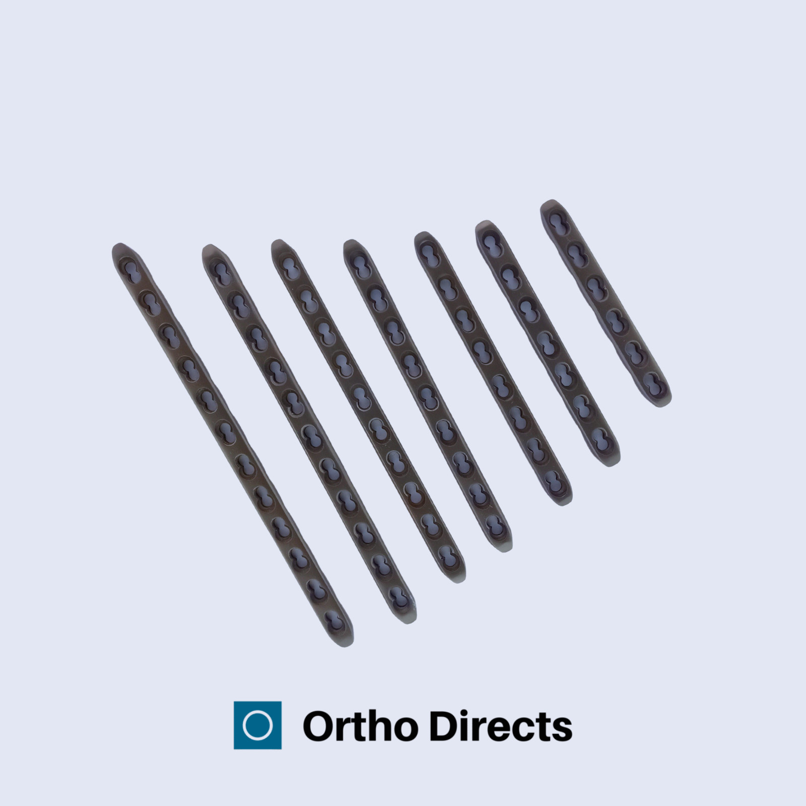 4.5/5.0mm Locking Compression Plates Narrow 6-12 Holes Titanium Grade V – 7 Pcs
