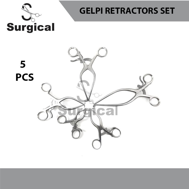 Gelpi Retractors | 3.5,4.5,5.5,6.5,7 | 5 PCs | Surgical Veterinary Instruments