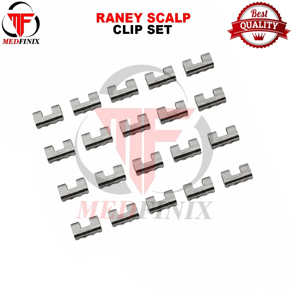 Raney Scalp Clip Applicator Plus 20 PCs Clip Surgical Orthopedics Instrument