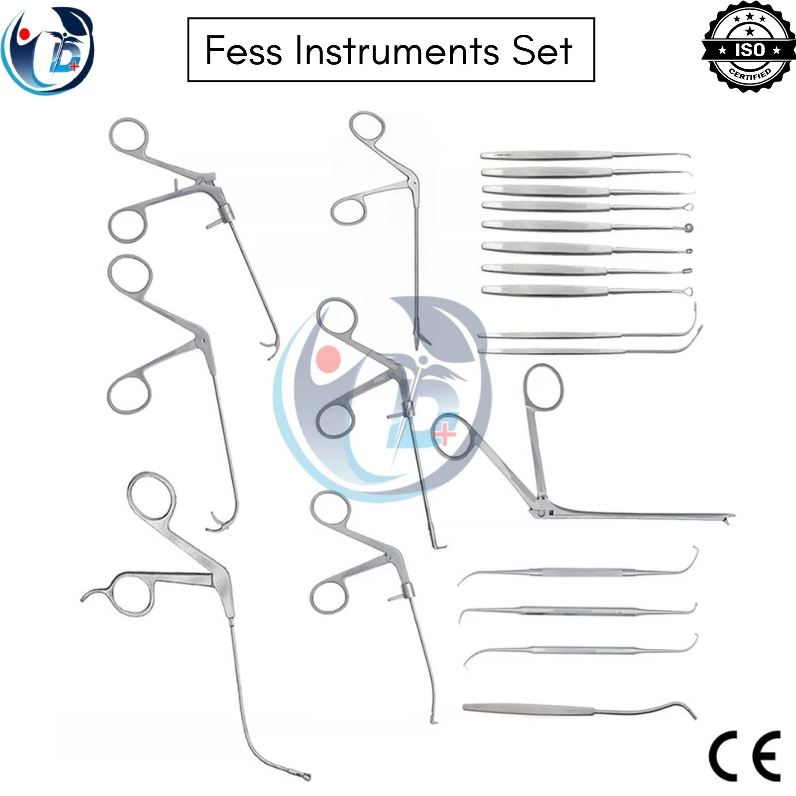 Fess Instruments Set Endoscopic Sinus Surgery Ent Instrument Set A+ German Steel
