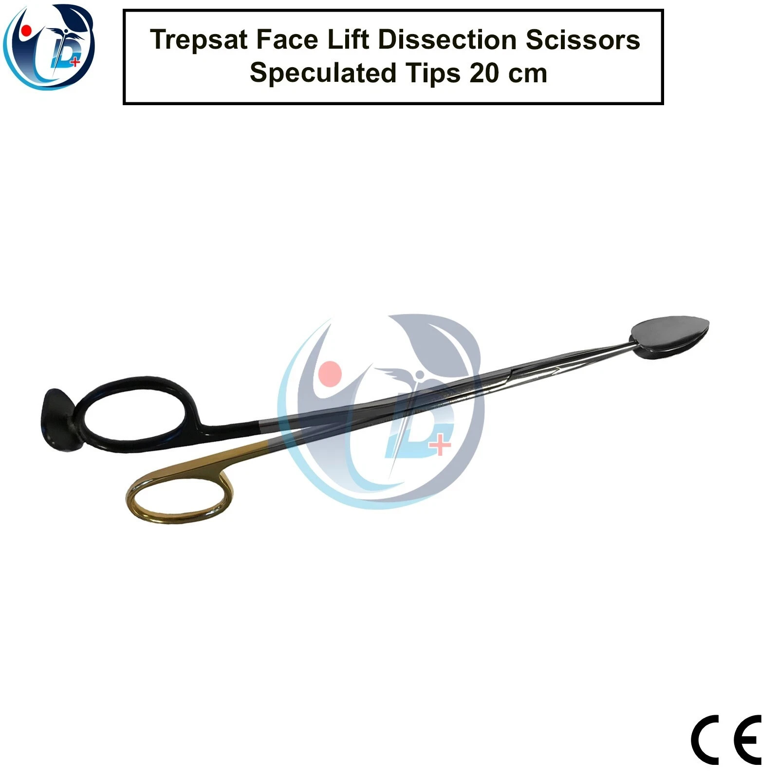 Trepsat Face Lift Dissection Scissors T/C Insert With Speculated Tips 20 cm