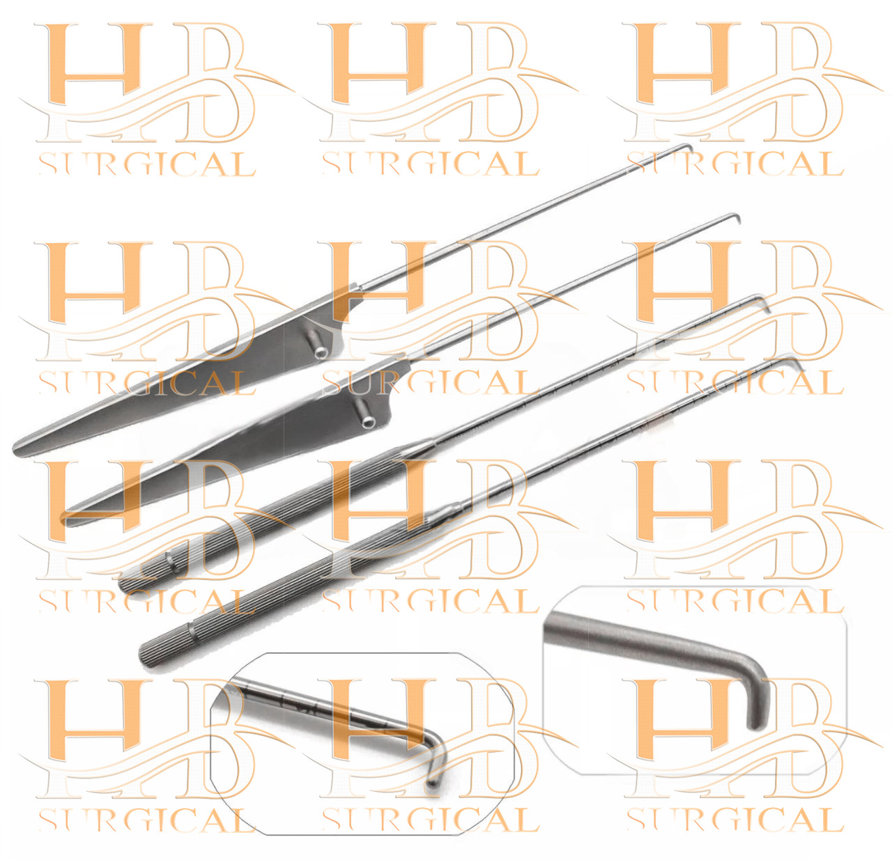 Arthroscopy Probe 3mm & 5mm New Arthroscopic instruments 4 pcs Set