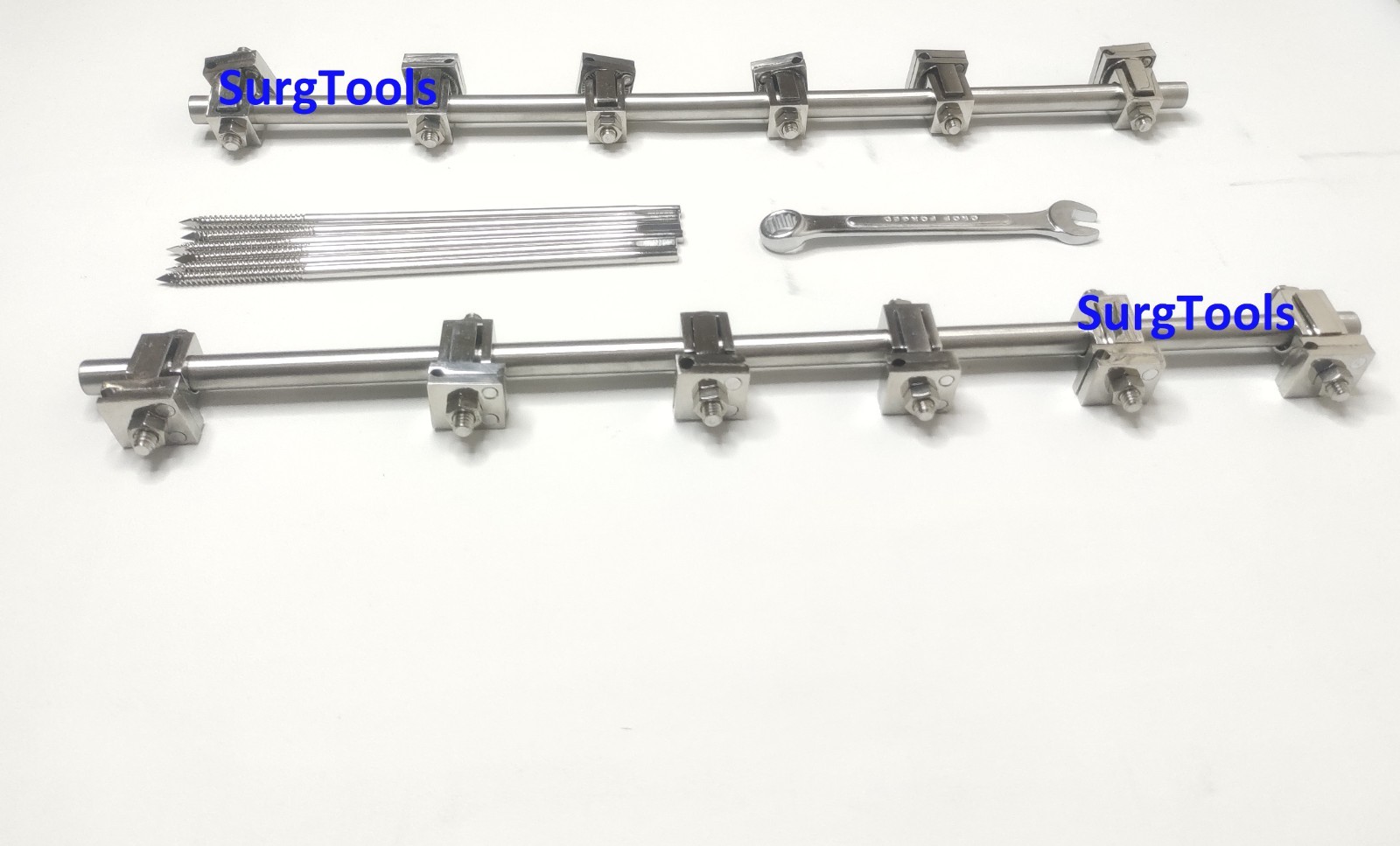 4.0 Tibia AO External Fixator Set with Schanz Pins and Key