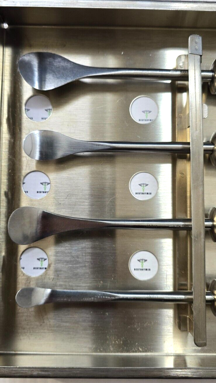 Jarit Orthopedic Cobb Spinal Elevator Curved Set & 4- Cobb Spinal Gouges Set