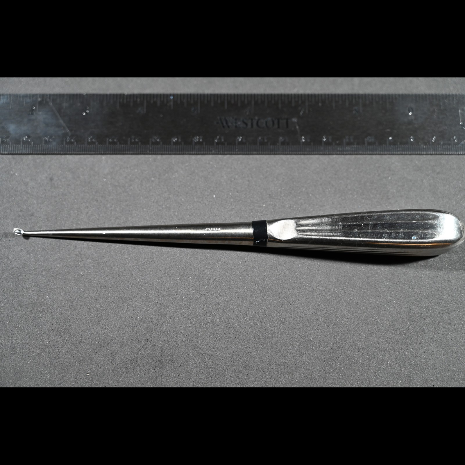 Aesculap MD473 Bruns Spinal Curette Size #000 Forward Angled 8 in Surgical