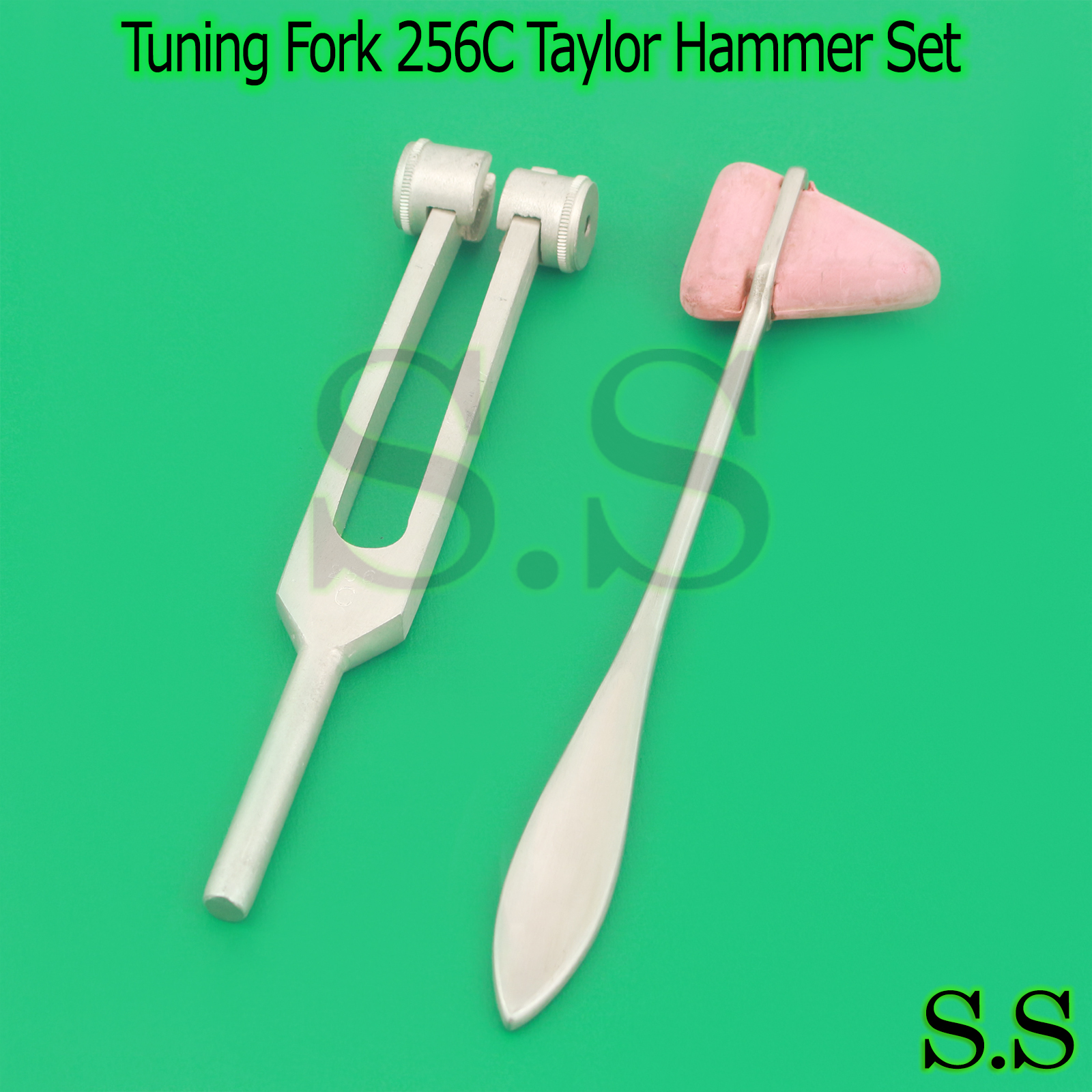 Hammer +Tuning Fork 256C ENT Surgical Medical Instruments Exam Diagnostic Tools