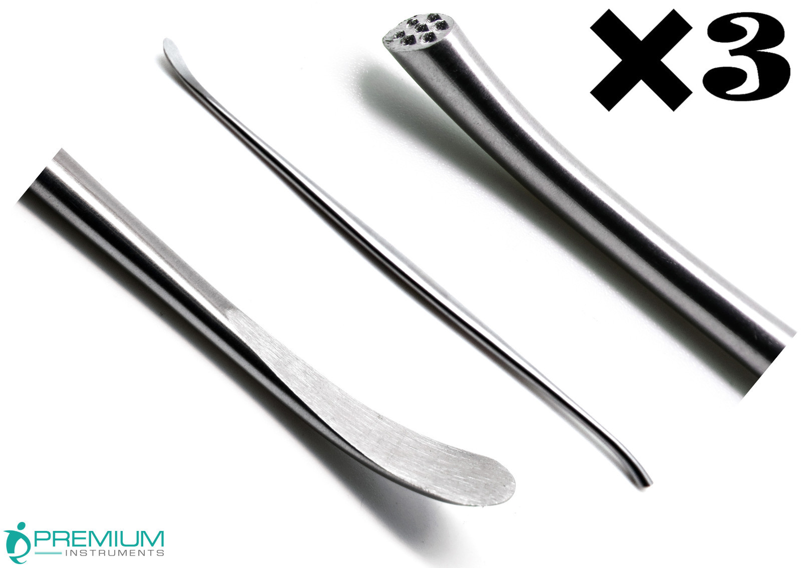 3 Pcs Surgical Penfield Dissectors # 2 Neuro 18.7cm Spine Instruments