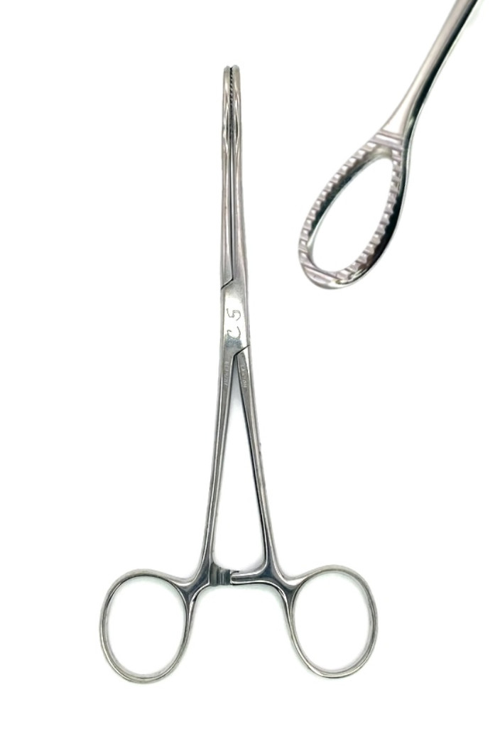 Lawton 07-0151 Sponge Foerster-Ballenger Holding Forceps, Serrated