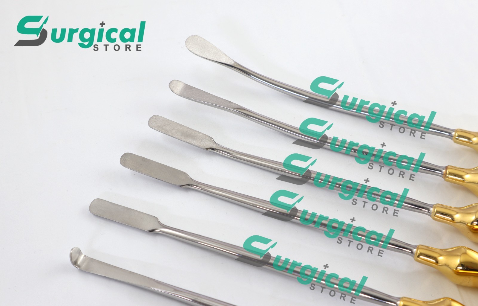 Face Lift Brow lift Dissectors & Elevator Plastic surgery instrument 6 PCs Set S