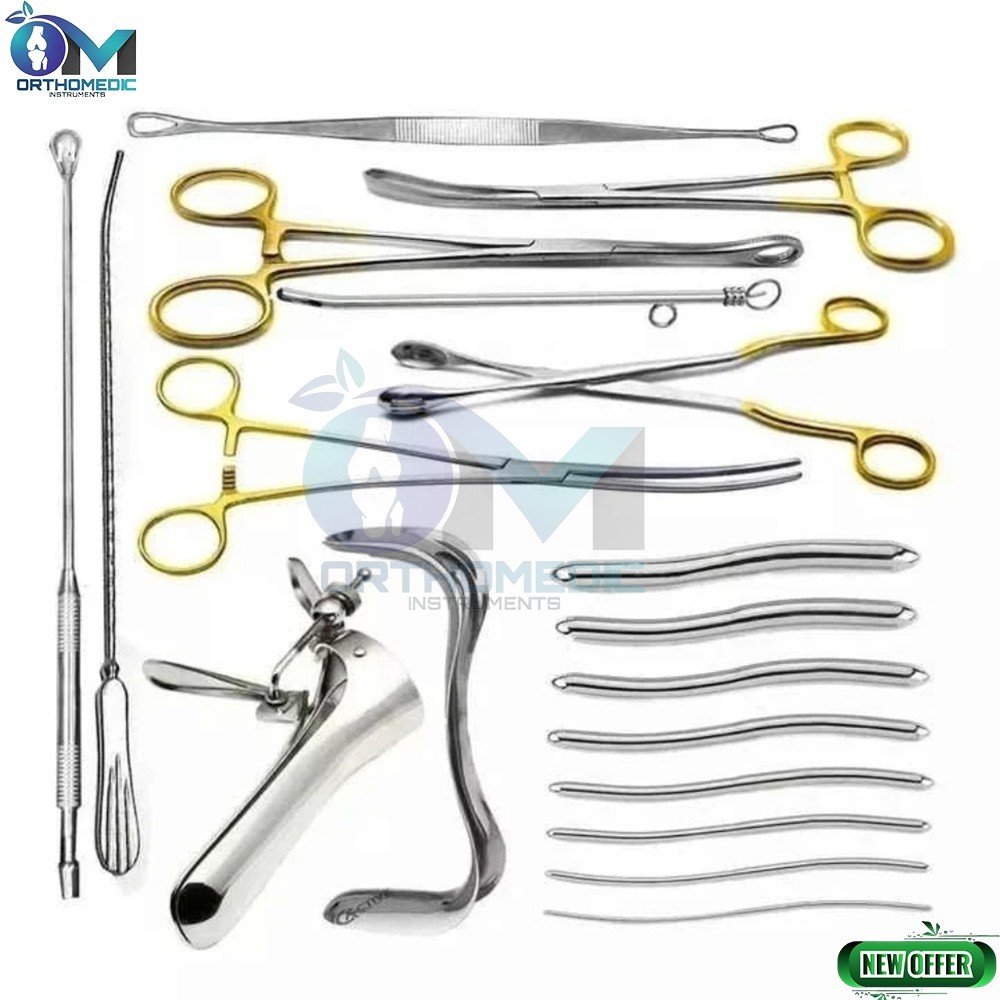 Dilation and curettage Instruments 21 Pcs Set Gynecology Instrument Set