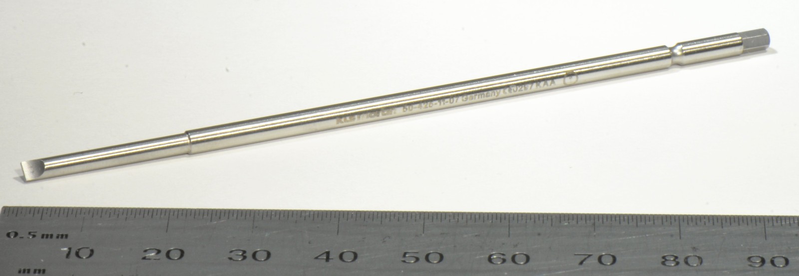 KLS-Martin #50-425-11-07 Screwdriver Blade No. 1 Surgical 1.5/2.0mm Slotted 4″