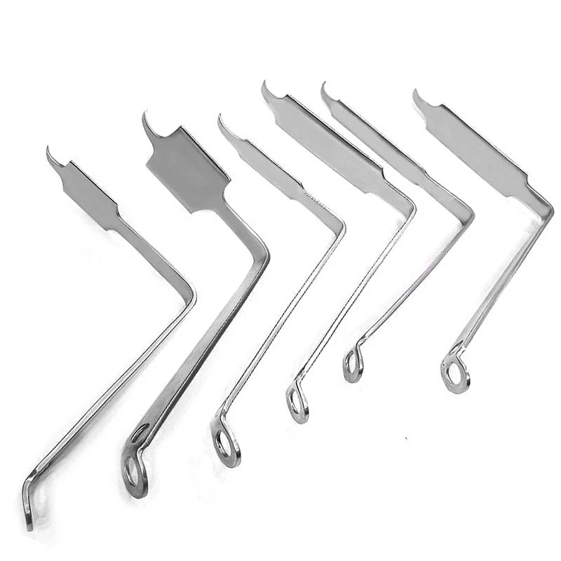 Bent Hohmann Knee Retractors Hip Arthroplasty Set of 6 Orthopedic Instruments SS