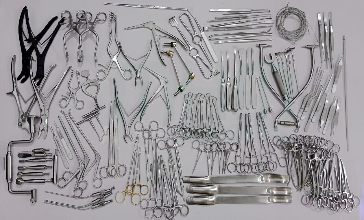 Craniotomy Set 133 PCs For Neuro Surgery Stainless Steel Instruments