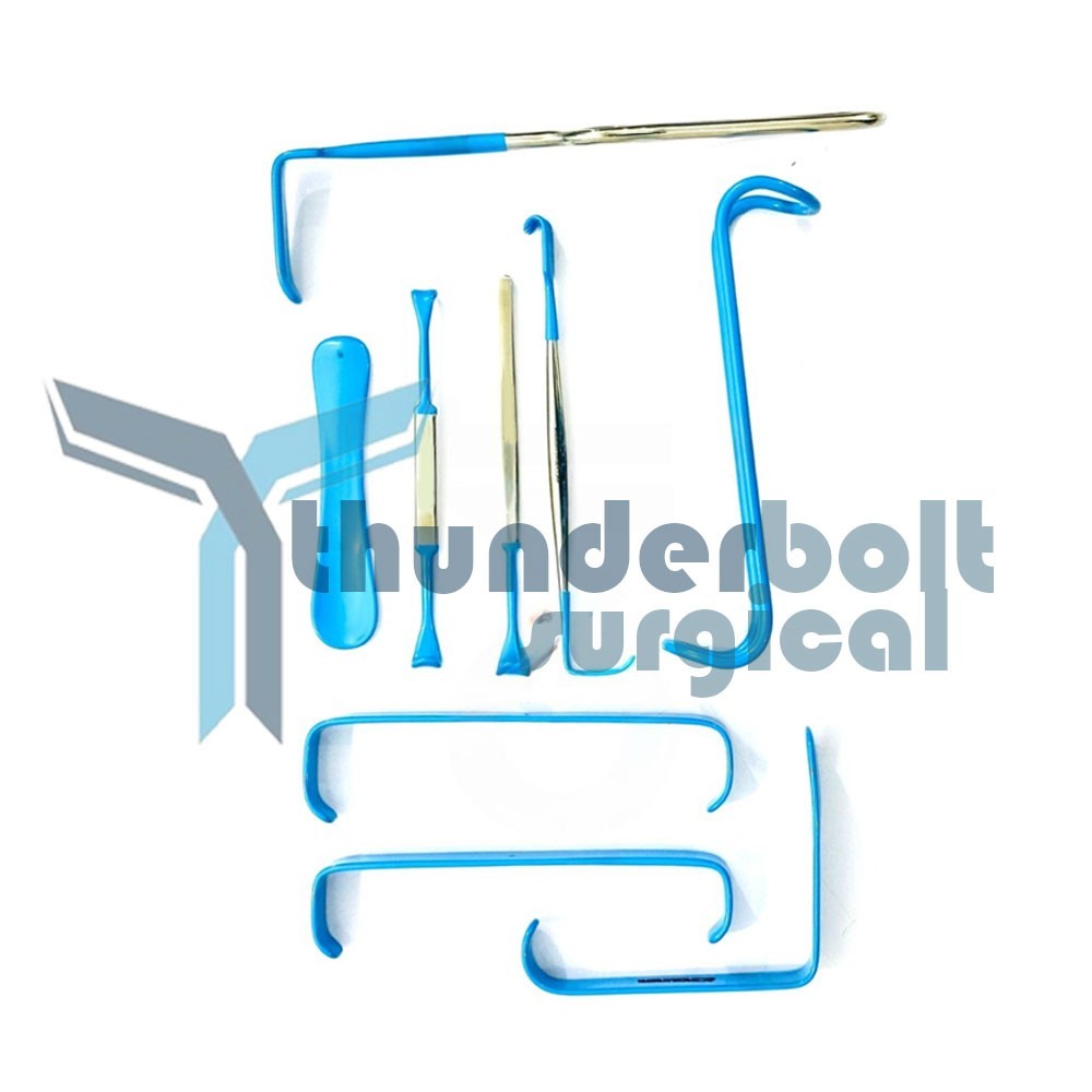 Face Lift Brow Lif Dissectors & Elevator Set of 6 Pcs,Plastic Surgery Instrument