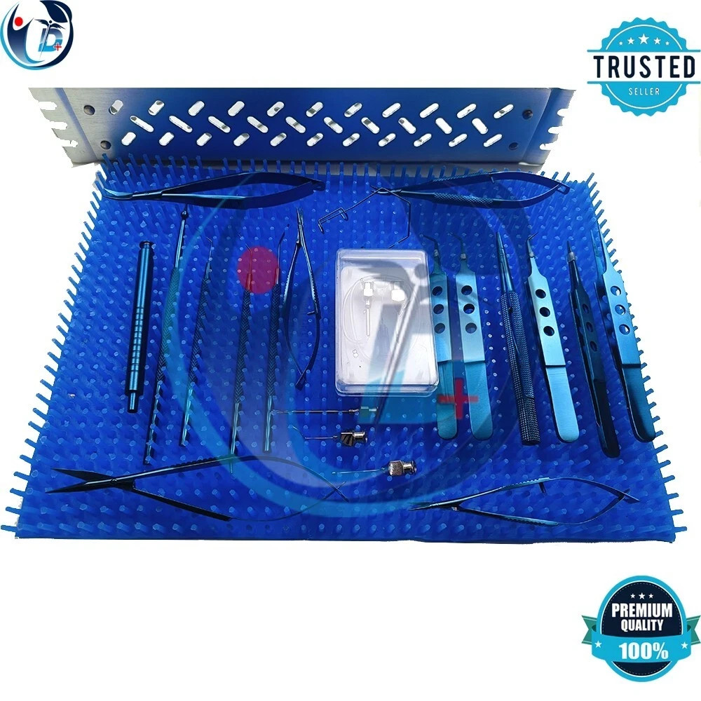 Eye Cataract Titanium coated Set 23 PCS Ophthalmic Surgical Instruments Set