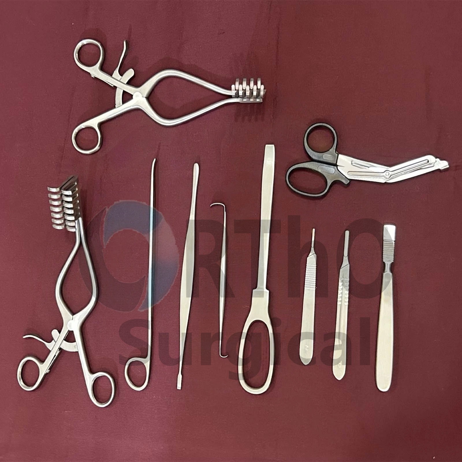 Basic Orthopedic Surgery Set Surgical Instrument Set of 10 PCS By Ortho Surgical