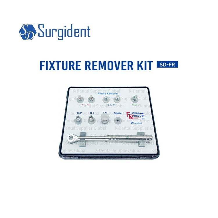 Surgident Dental Implant Surgical Fixture Removal Kit & Components