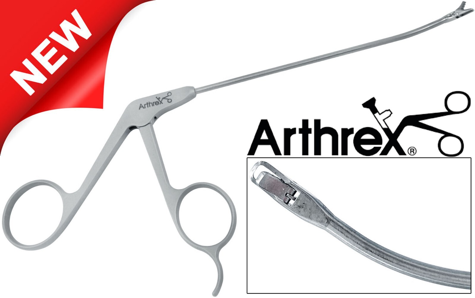 Arthrex AR-11220 Large Straight Tip ø2.75 mm 30° Right Curved Punch 6″