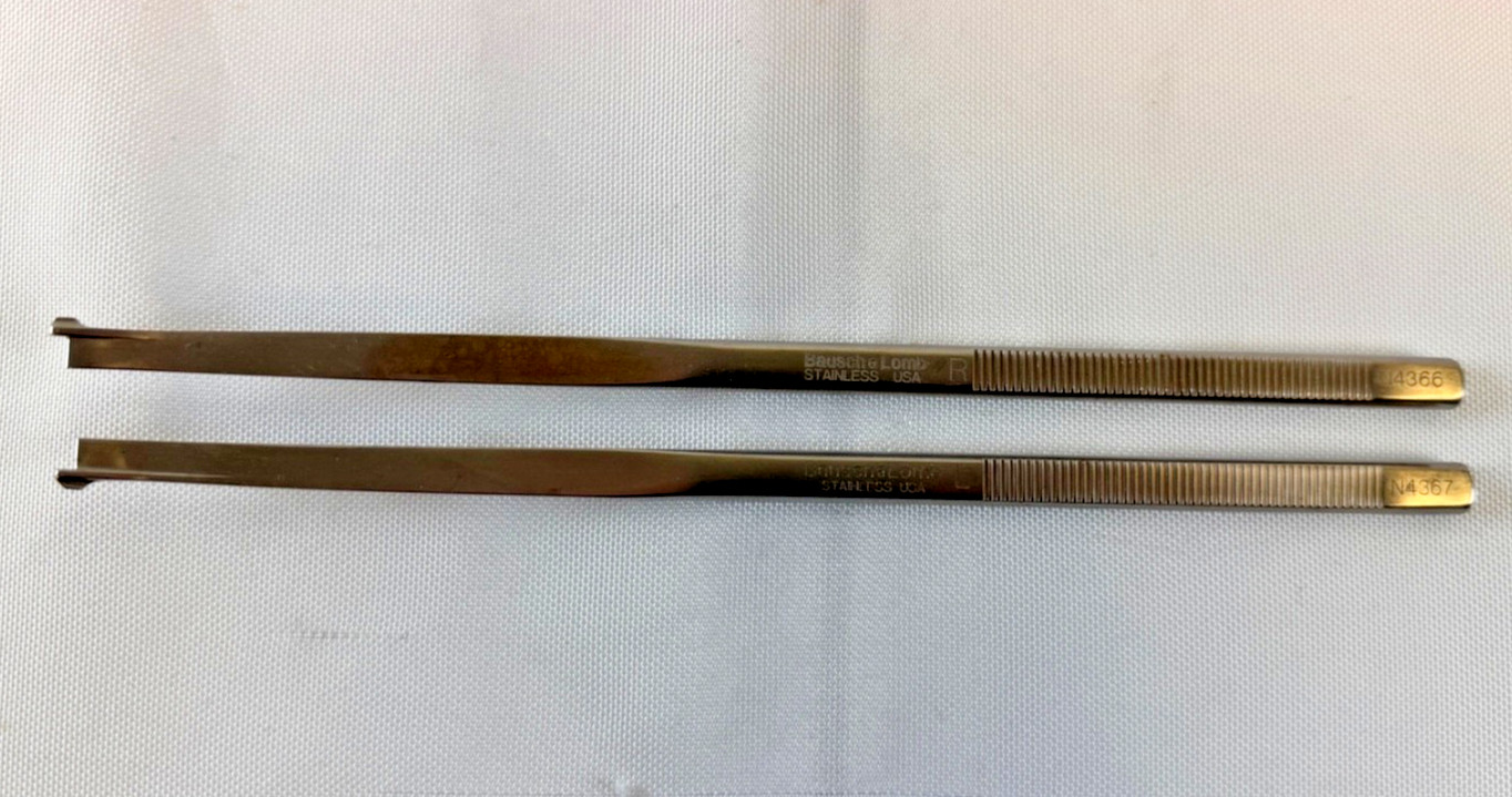 Pair of Bausch & Lomb Storz N4366 & N4367 Anderson-Neivert L&R 4mm Osteotome ENT