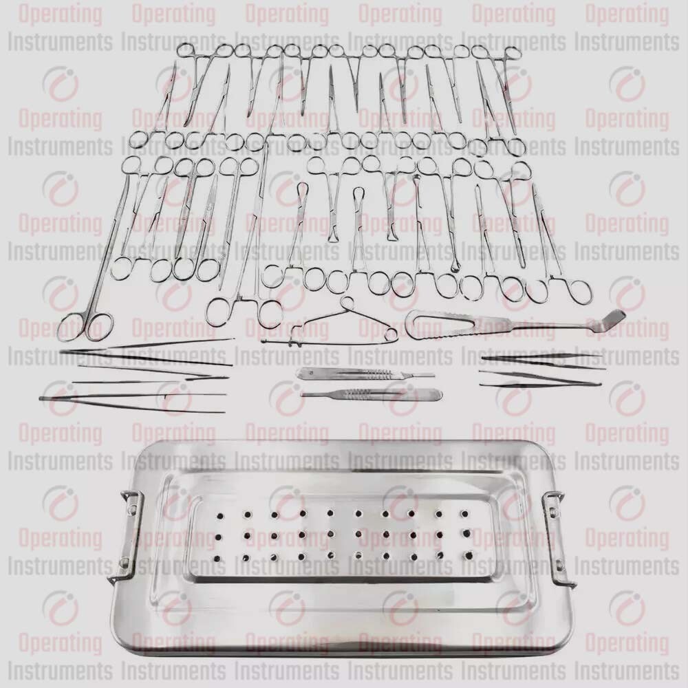 40 Pcs Appendectomy & Hernia Surgical Instruments Set with Instruments Box