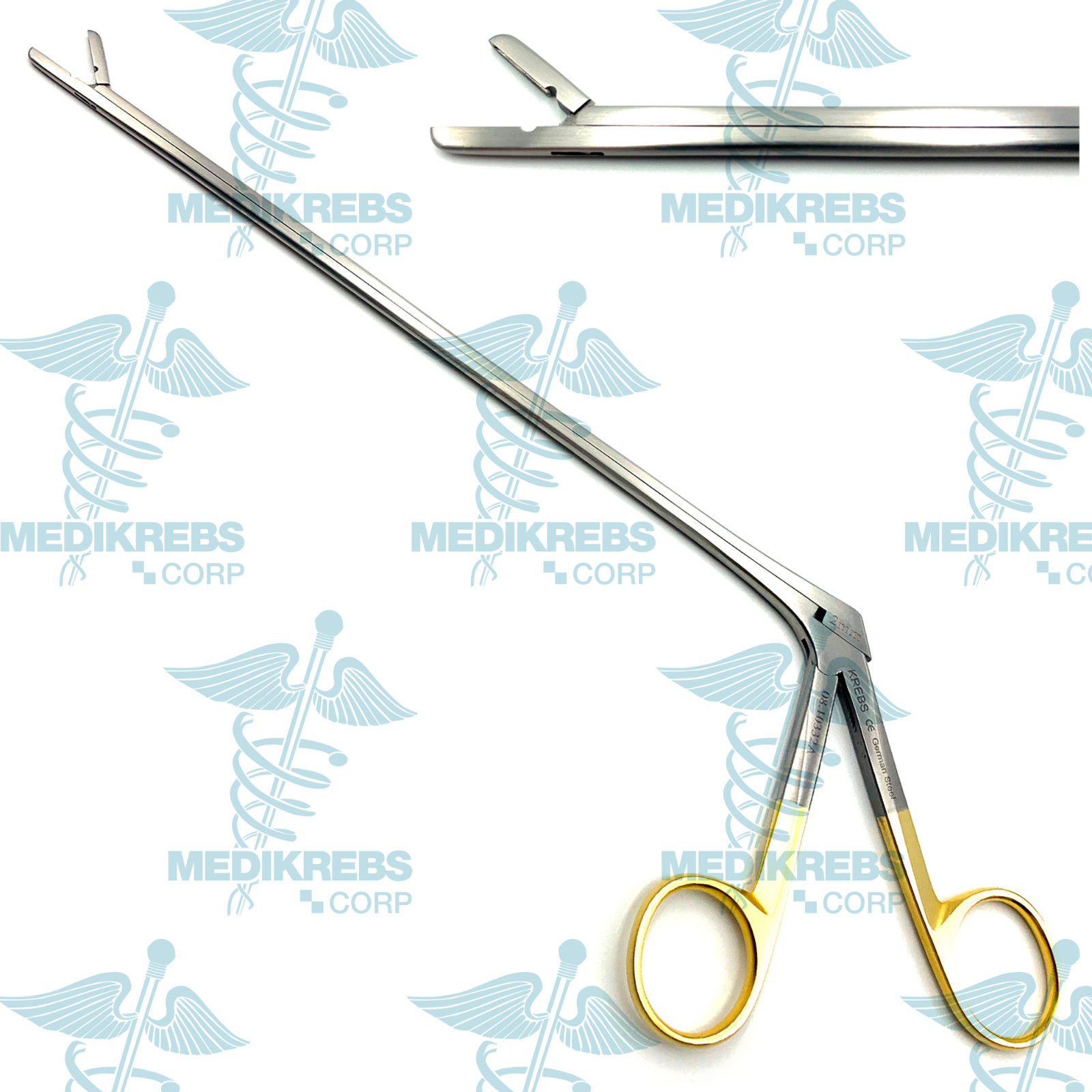Caspar Intervertebral Disc Rongeur 2 mm x 22 cm Straight Cushing O.R Grade Steel