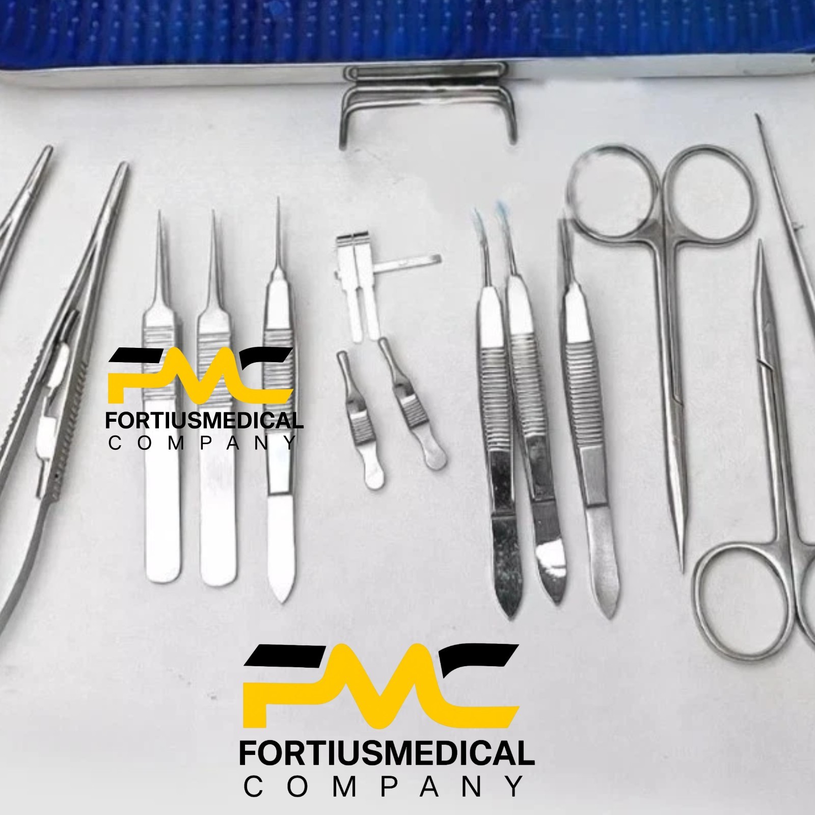 17PCS Micro Hand Surgery Instruments Kit Microvascular Clamp Surgical Suture Kit