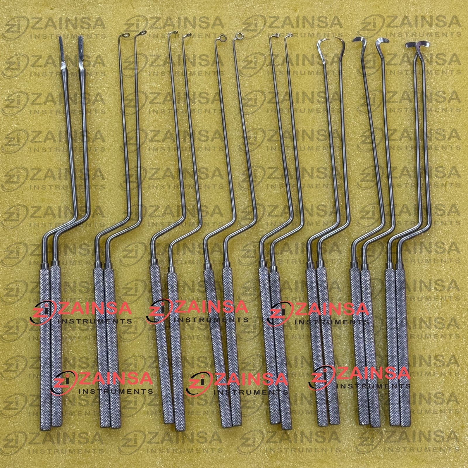 Hardy Pituitary Neuro Curettes Set Of 16 Transsphenoidal Surgical Instruments