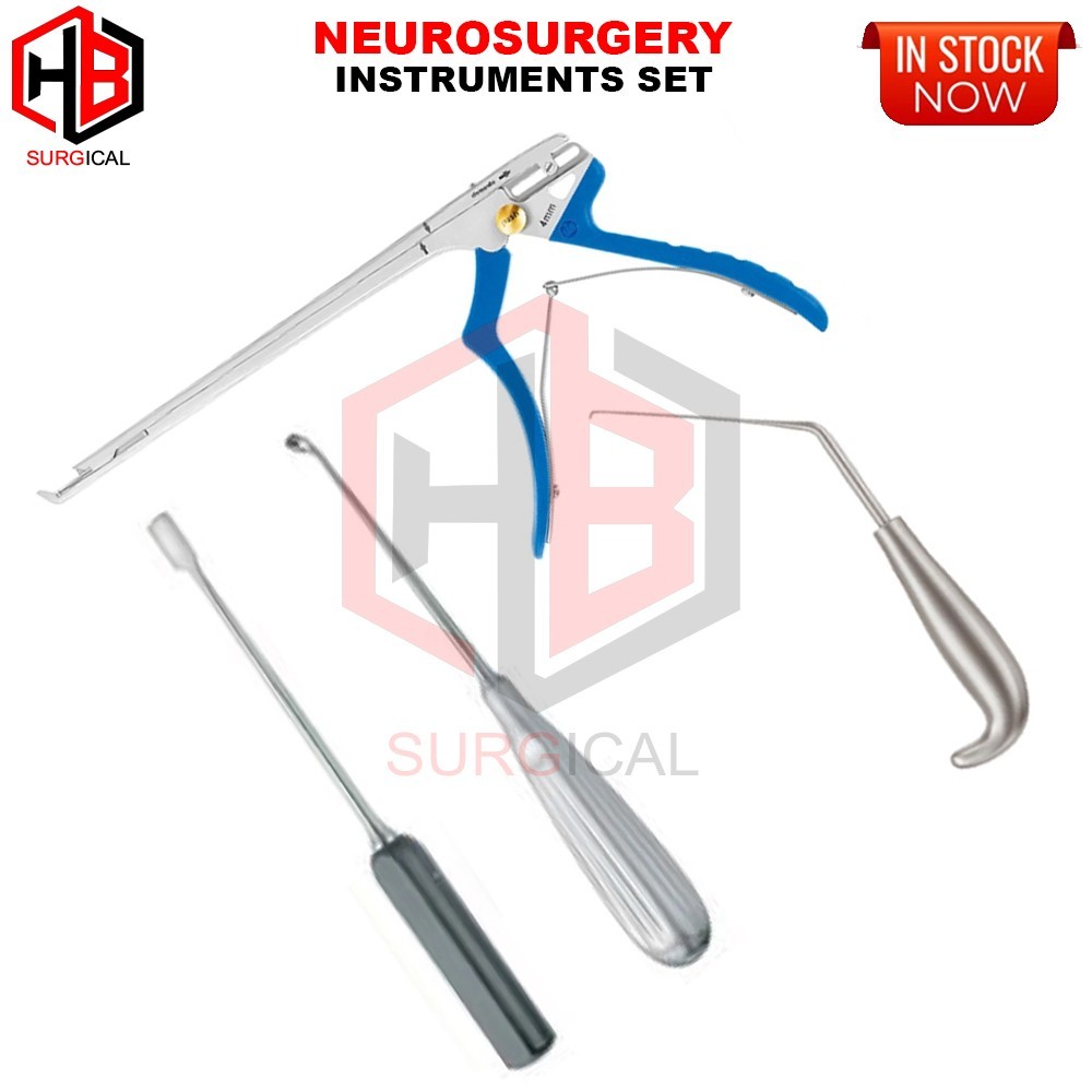 Neurosurgery Instruments Set 4 PCs German Stainless steel Surgical Instrument