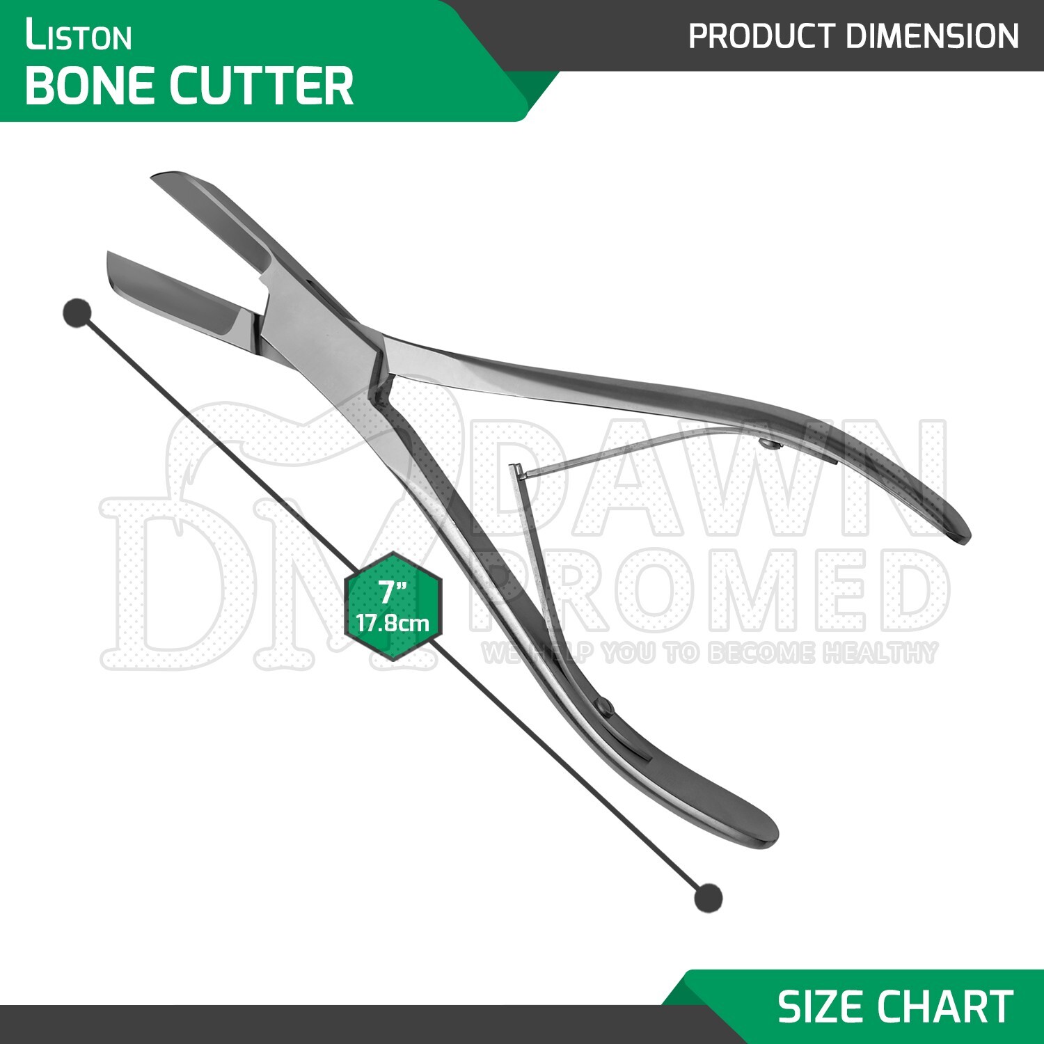 Liston Bone Cutter Forceps 7″ Coral Fragging Surgical Orthopedic Instrument