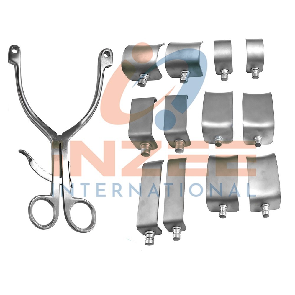 Kolbel Retractor Complete Set With 12 Blades Surgical Orthopedic Instruments
