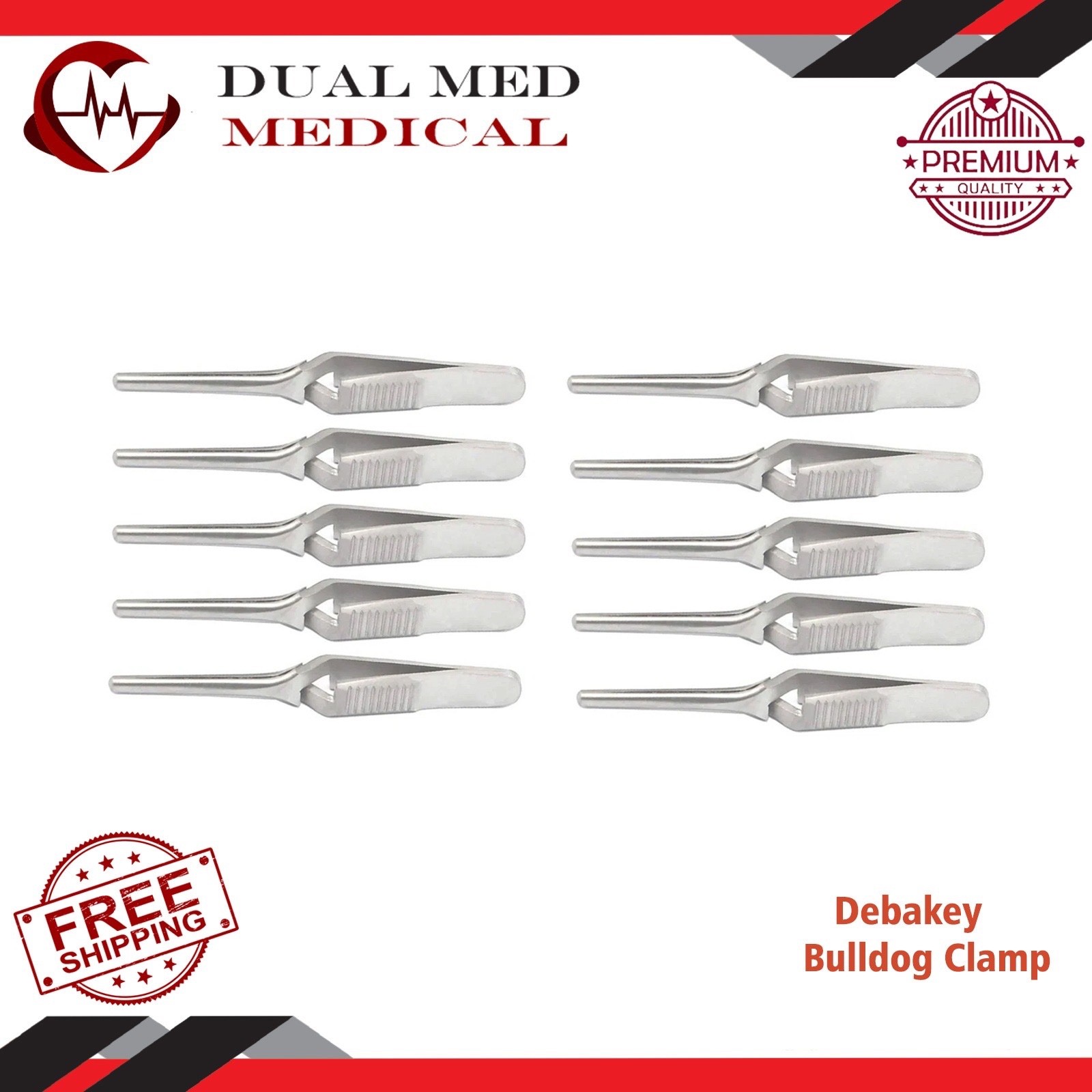 12 Debakey Bulldog Clamp 2″ Str Surgical Instruments