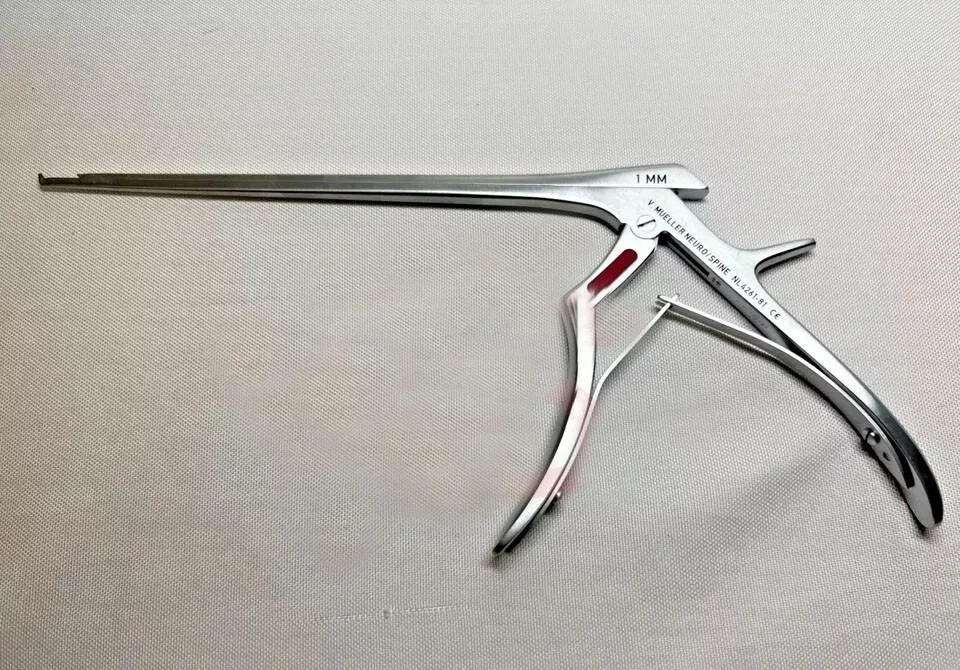 Kerrison Rongeur 1mm 40° Up 8″ Chroma Line Spine Surgical Instrument, 40° Up, 1m