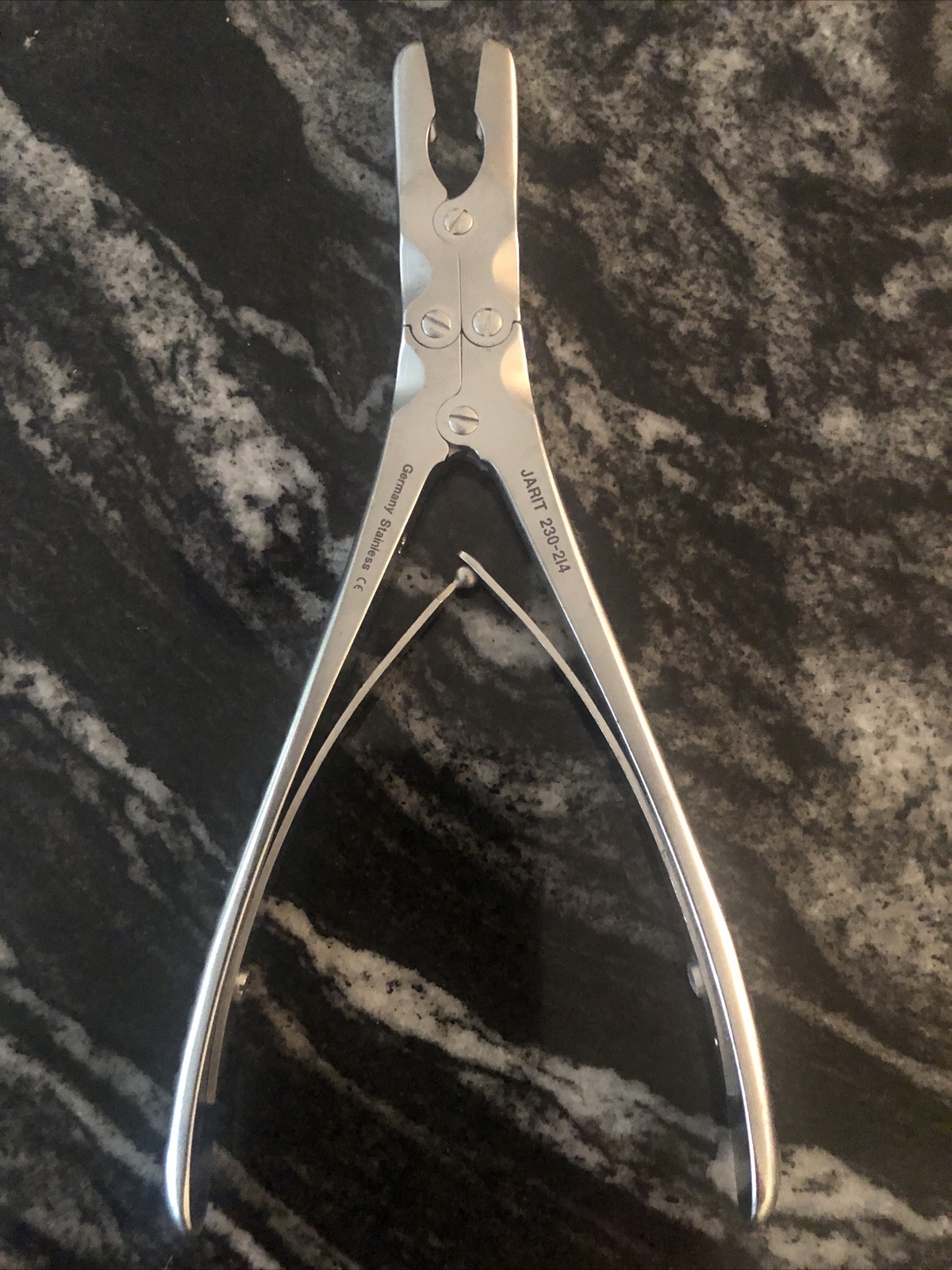 Jarit 230-214 Ruskin Rongeur, Double Action, 6mm Bite, Straight 7-1/4” Germany
