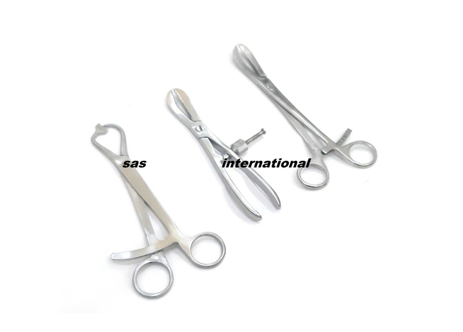 Orthopedic Bone Holding Forceps Combo of 3 pcs Surgical Instrument