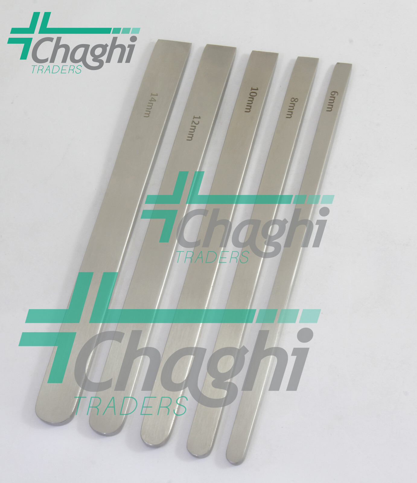 Mini Lambotte Bone Osteotome 6,8,10,12,14 mm x 15 cm 5 PCs Set By Chaghi Traders