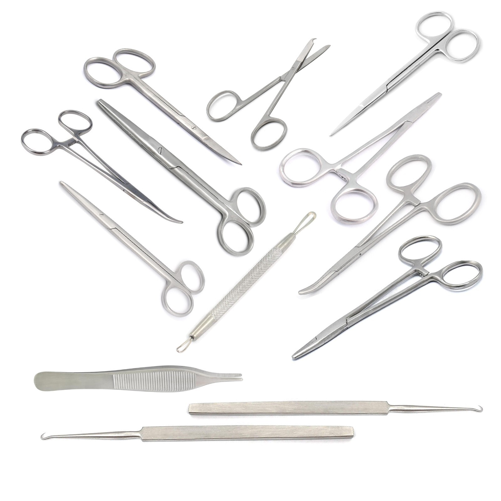 14 Pieces Set Dermatology Surgical ENT Medical Instruments DS-1716