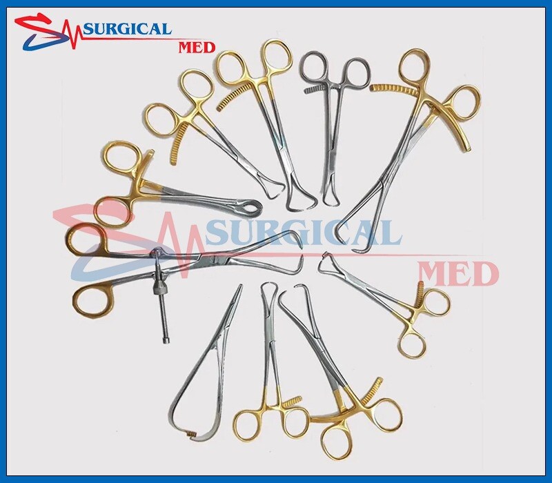 10 Pcs Forceps Bone Reduction Holding Clamps Orthopedic Surgical Instruments