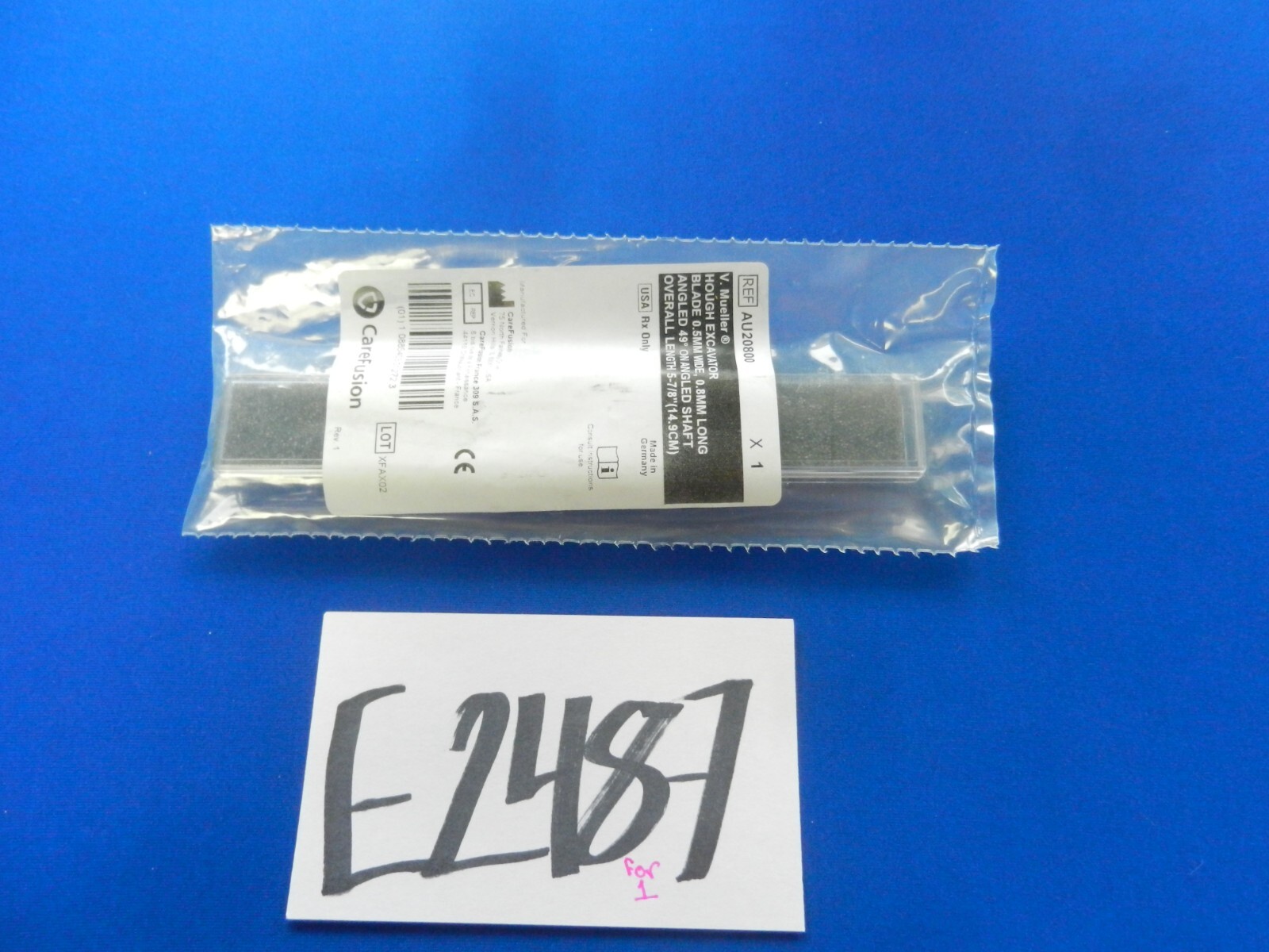 E2487 ***NEW*** V. Mueller AU20800 Hough 0.5×0.8mm Blade 49 Degree Excavator