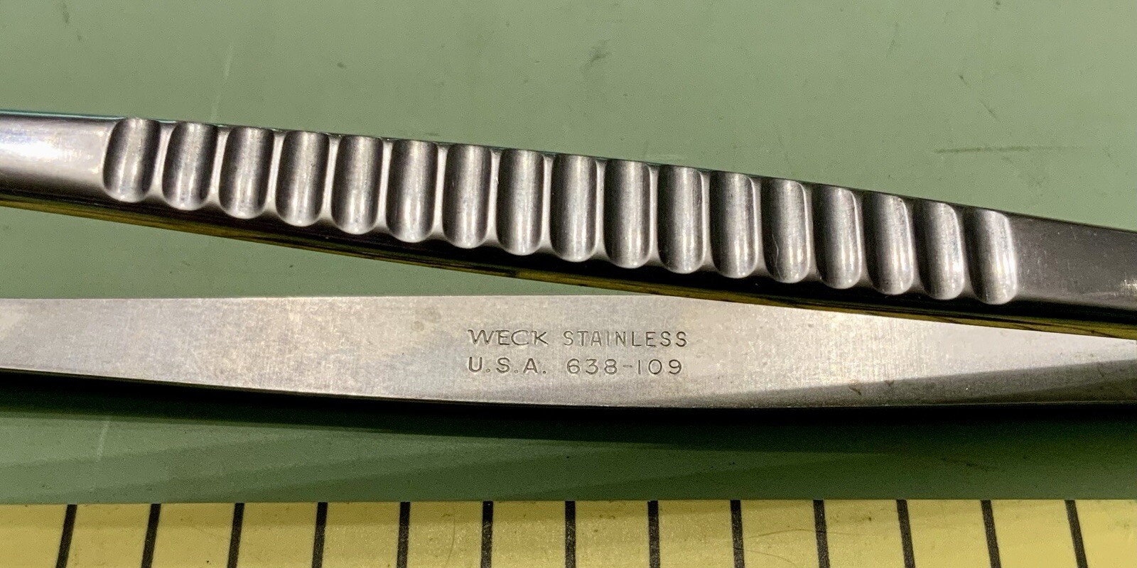 Weck #638-109 DeBakey Tissue Forceps 9½” USA Stainless Steel