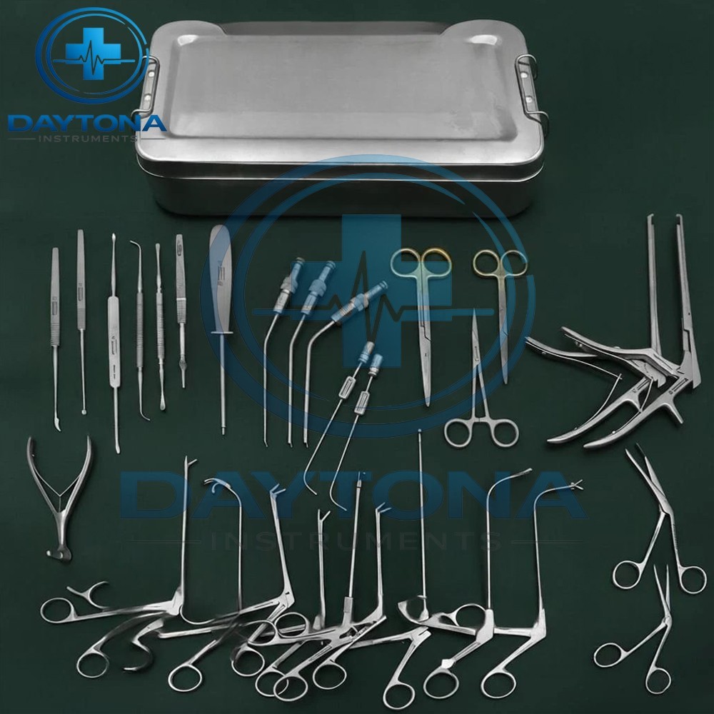 Fess Instruments Set, Complete Set of Endoscopic Sinus Surgery Instruments