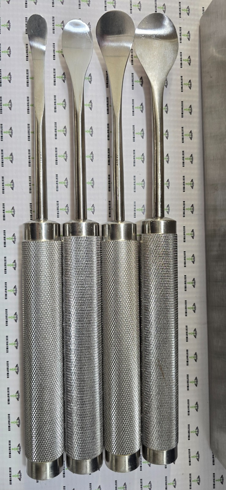 Jarit Orthopedic Cobb Spinal Elevator Curved Set & 4- Cobb Spinal Gouges Set