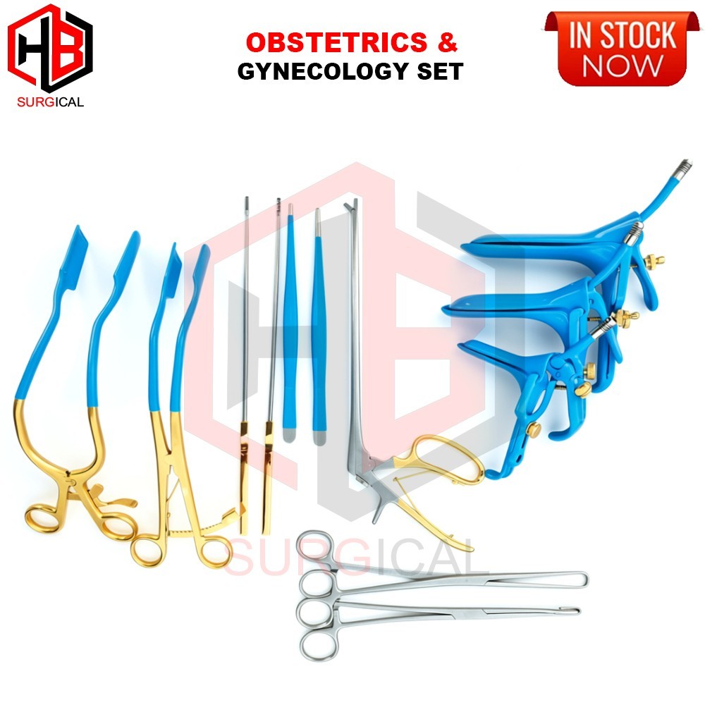 Obstetrics & Gynecology Set Speculum ,Forceps, Leep Retractors,Kevorkian Curette