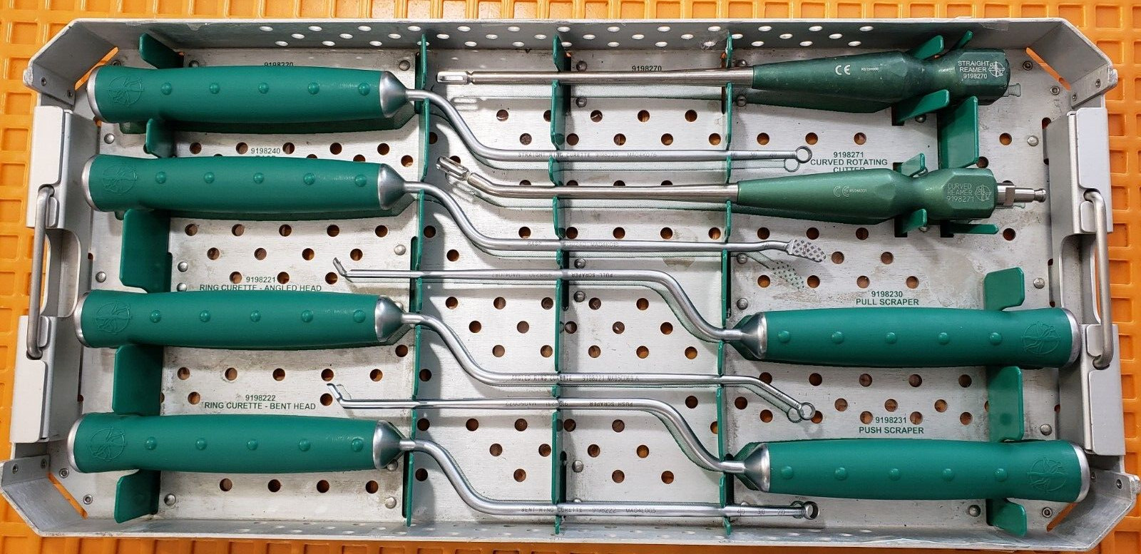 Medtronic SOFAMOR DANEK 9198220 Orthopedic Neuro Surgical Curette Set of 8