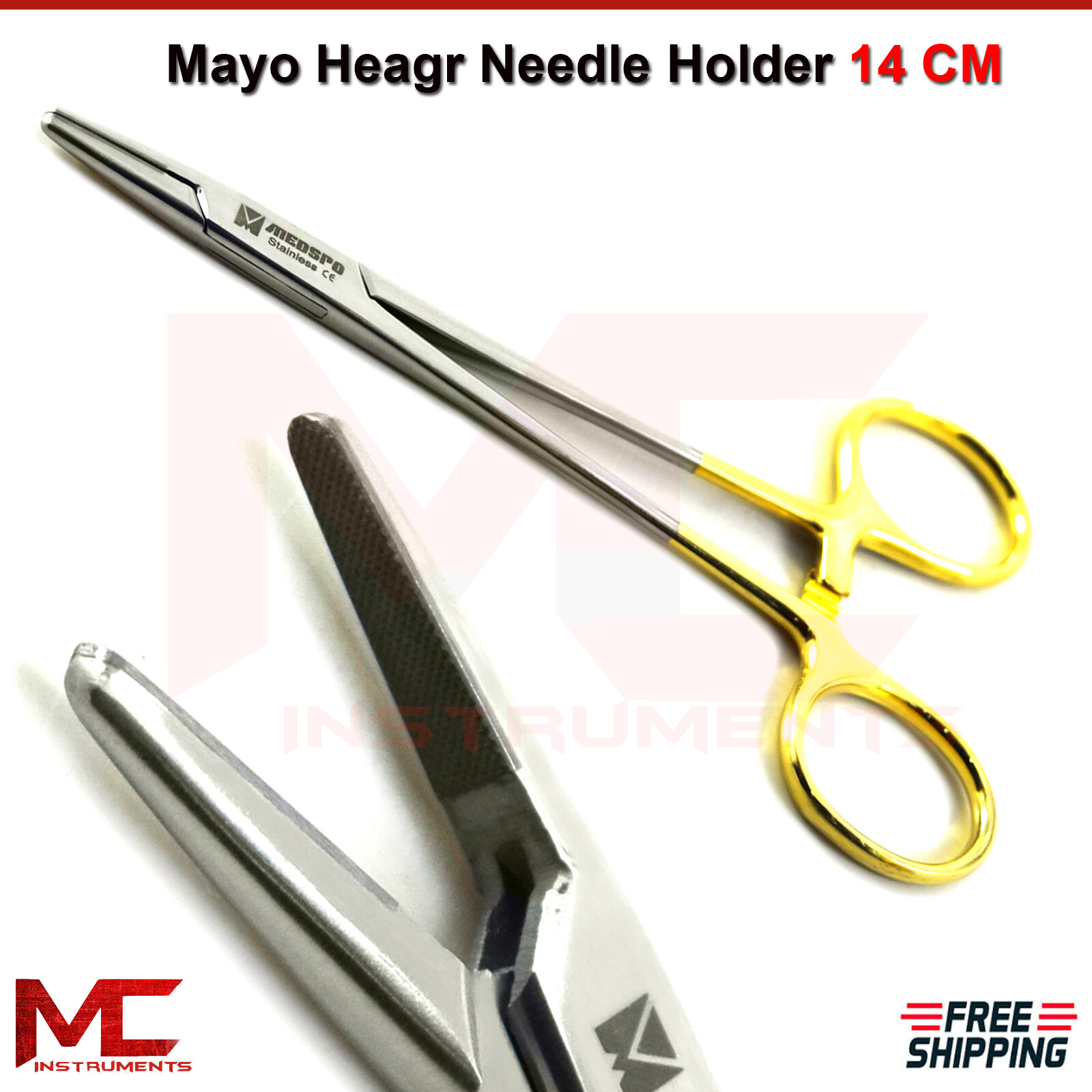 Dental Implant PRF Box Surgical Instruments Lagrange Scissor Mayo Hegar Forcep