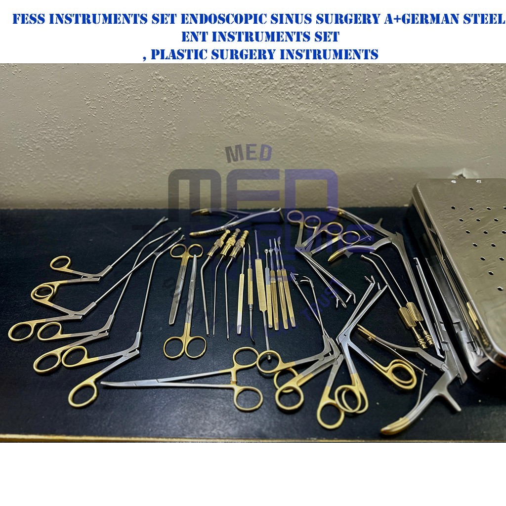 Fess Instruments Set Endoscopic Sinus Surgery A+German Steel ENT Instruments Set