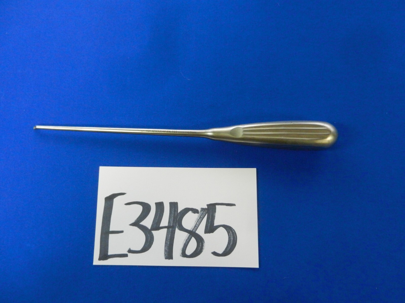 E3485 Aesculap FK723R Bushe 3.0mm Oval Cup Curette 9.75″ Overall Length